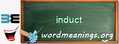 WordMeaning blackboard for induct